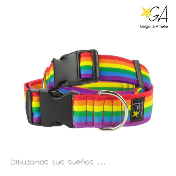 Collar clic Rainbow Galguita Amelie Love is Love