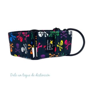 Collar Martingale Calaveras Herraje Negro